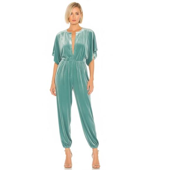Norma Kamali Rectangle Jog Suit XS Green NEW - Picture 1 of 9